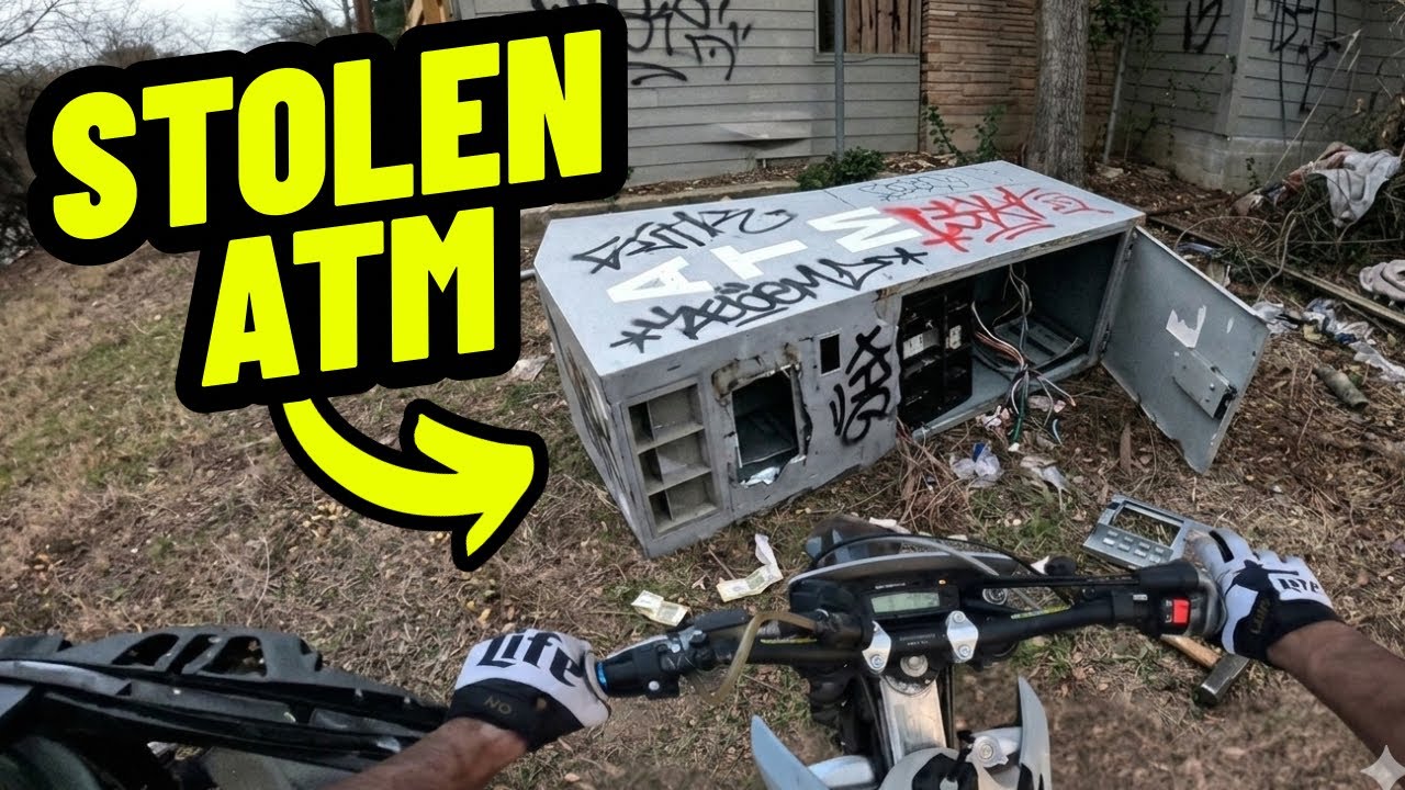 We Found a STOLEN ATM On Our Ride...