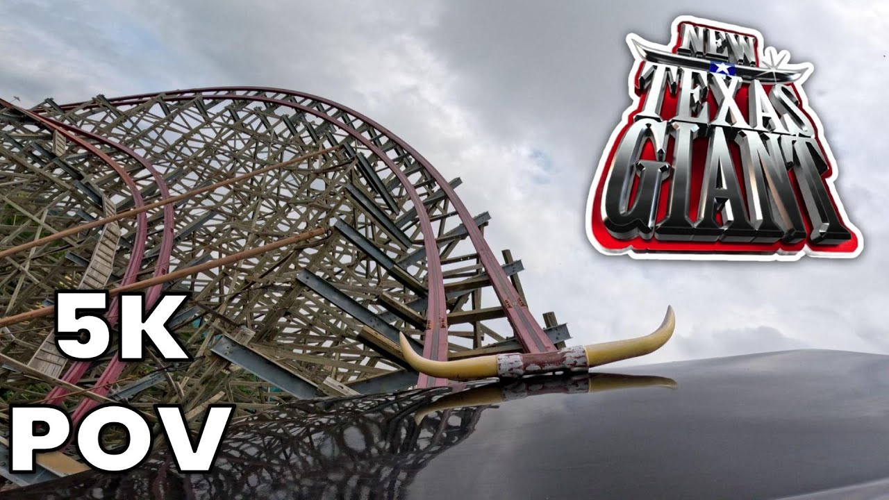 New Texas Giant Front Row POV [5K] | Six Flags Over Texas 2024