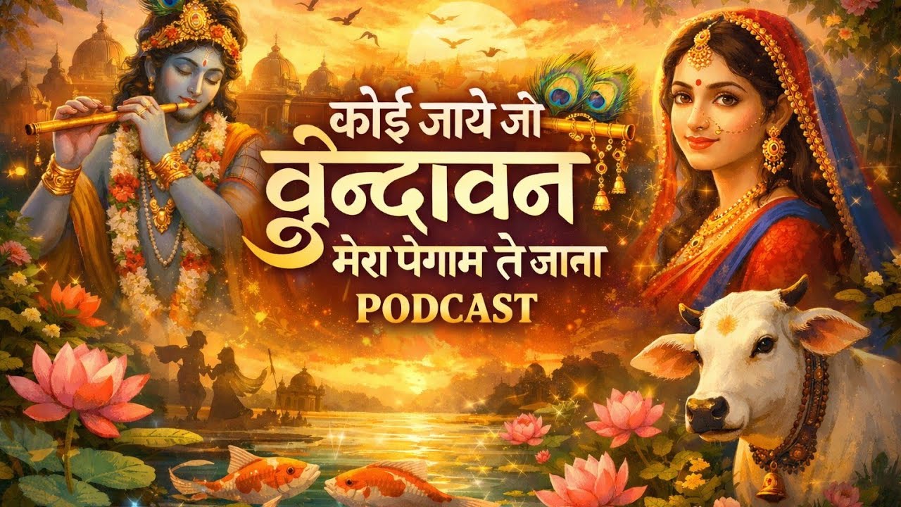 Koi jaye jo vrindavan mera paigam le jana podcast 