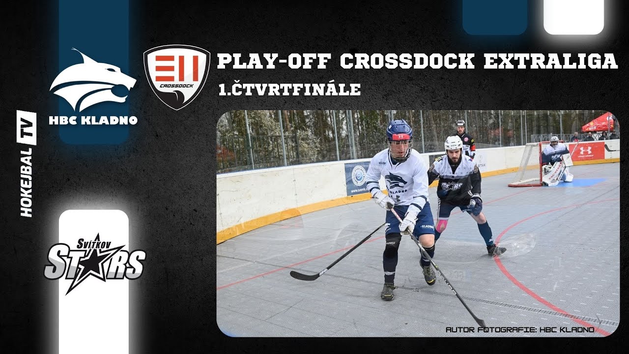 Play-off CROSSDOCK Extraligy hokejbalu | HBC Kladno vs. HBC Svítkov Stars Pardubice | 1. Čtvrtfinále