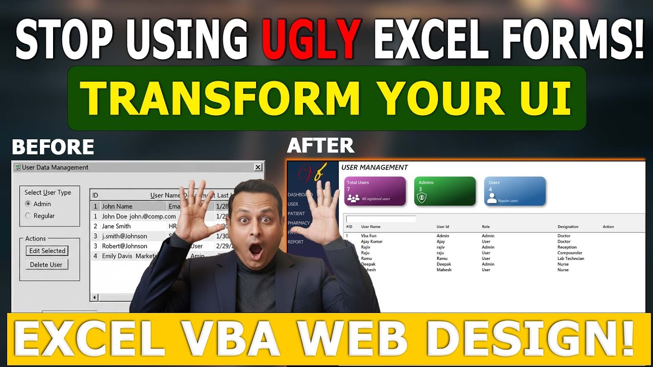 Excel VBA UserForm looks like a Website! Stop using Ugly Forms (Modern UI Tutorial)