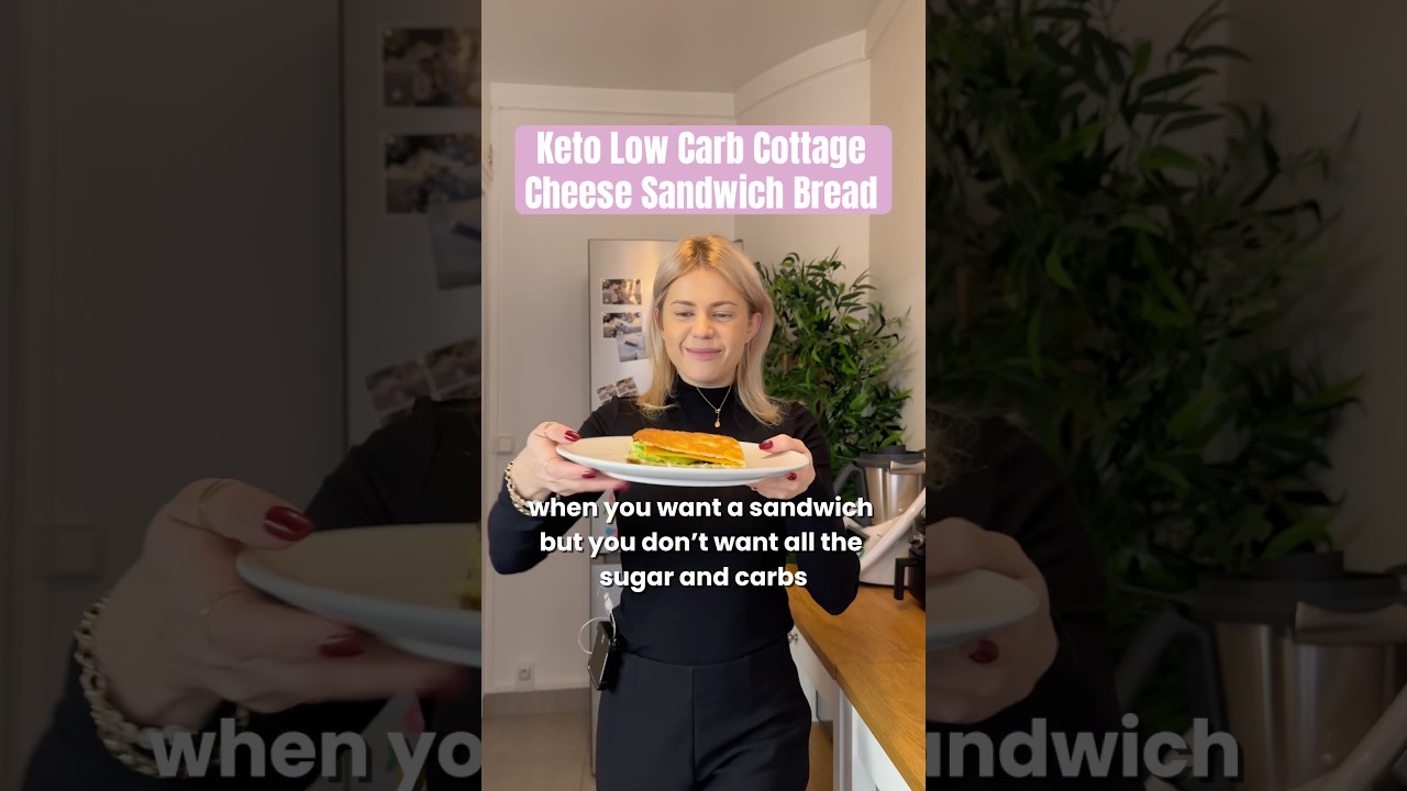 Keto Low Carb Cottage Cheese Sandwich Bread  