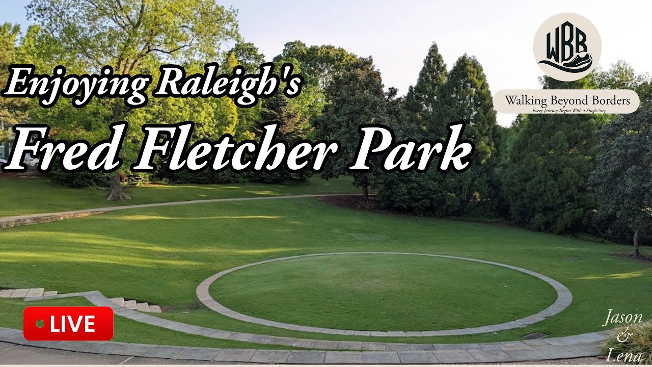 🔴 Live: Enjoying Raleigh's Fred Fletcher Park #live #irl #livestream #raleigh  🌳🚶 ☀️
