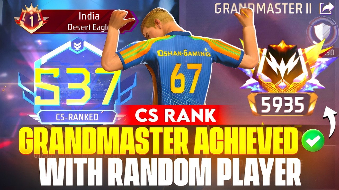 Finally Grandmaster Done ✅ Season 37 | Cs Rank Gameplay With Random Players ☠️ #oshangaming