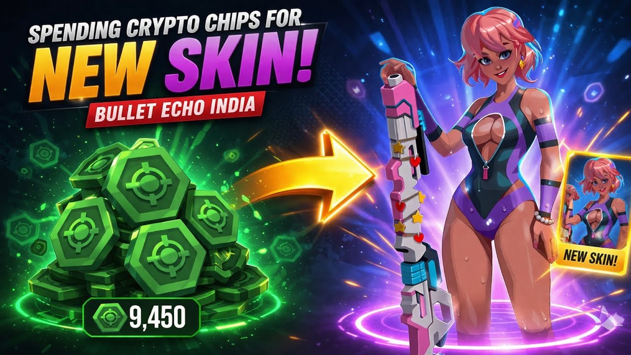 Spending CRYPTO CHIPS for NEW SKIN 🤑 (BULLET ECHO INDIA)