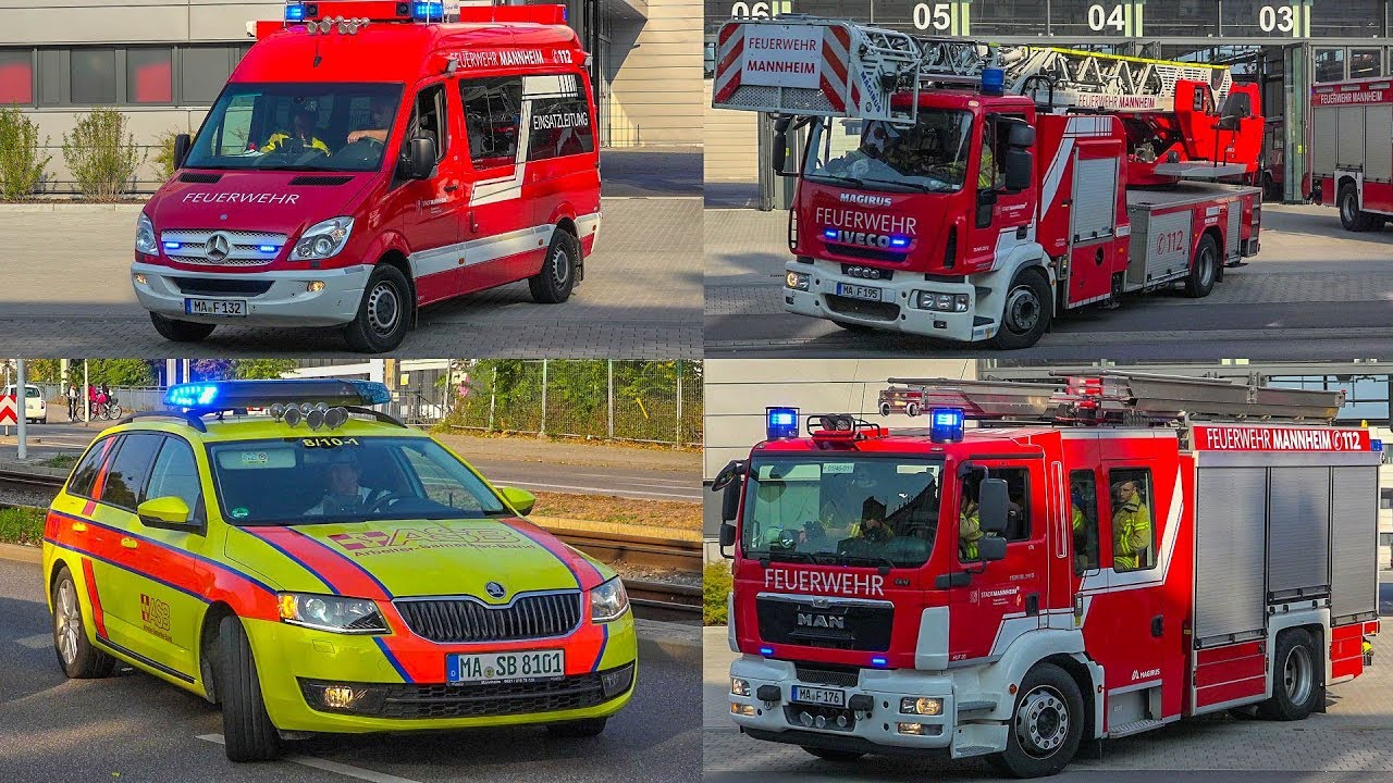 [FEUERALARM ALTENHEIM] ALARM- & EINSATZFAHRTEN FEUERWEHR MANNHEIM & RETTUNG & POLIZEI | BLAULICHT