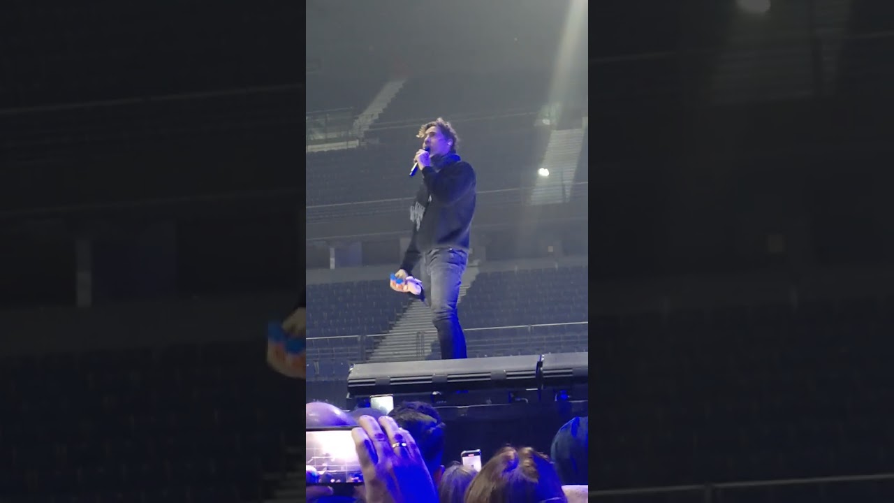 David Bisbal en la prueba de sonido en el último concierto de 2023 , Madrid.