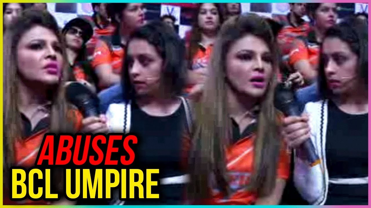 Rakhi Sawant ABUSES BCL Umpire | Full Video | BCL 2018