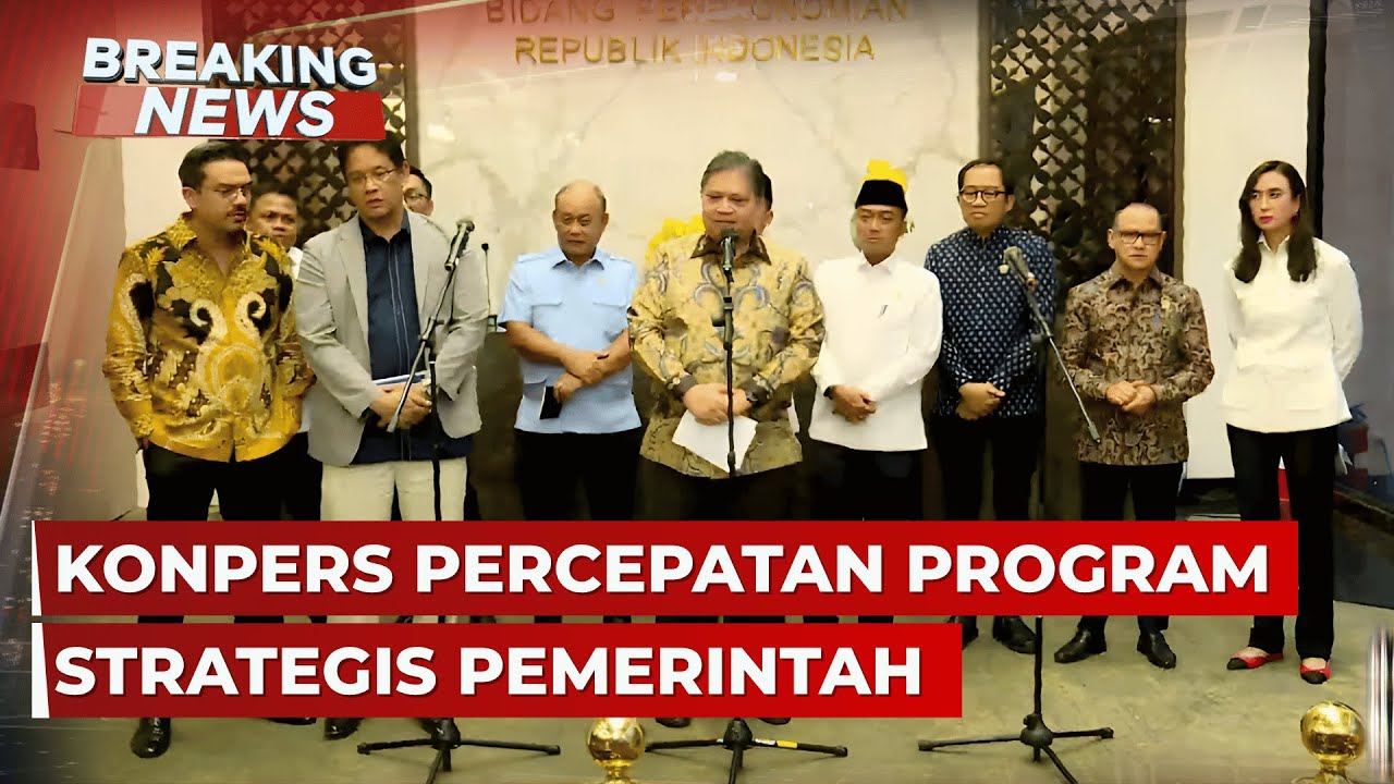 BREAKING NEWS - Konpers Menko Airlangga hingga Menkeu Purbaya soal Percepatan Program Pemerintah