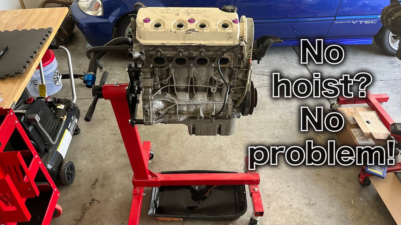 Mounting a Honda Engine on an Engine Stand | New D16 Turbo Motor????