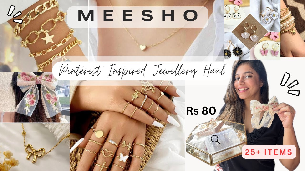 25+ Viral *Meesho Dainty Jewellery Haul* Korean / Pinteresty Haul| Starts At 80😍 