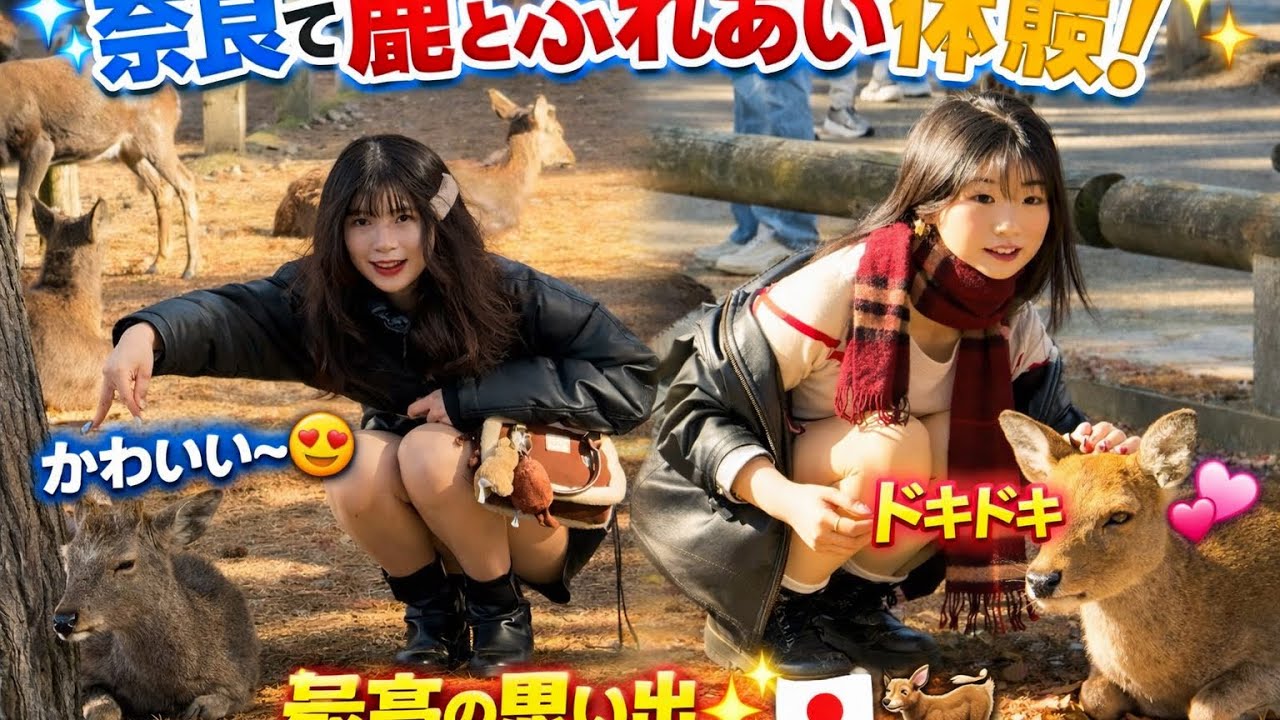 ベンチに鹿がいるなんて！ここは日本？！奈良公園に集まった外国人観光客の驚きの声🦌💕
