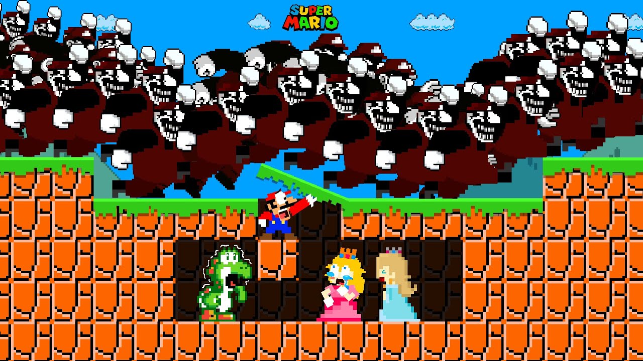 Марио, Пич и Розалина построили бункер, чтобы выжить в MARIO MX в Super Mario Bros.