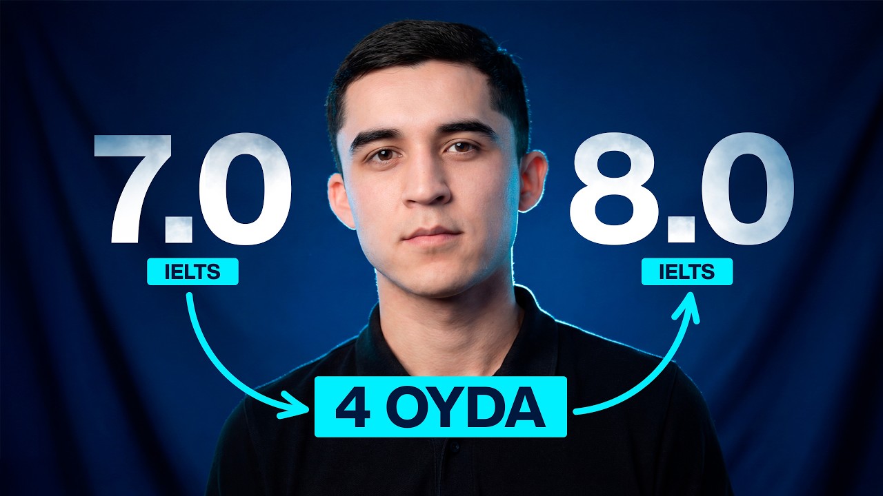 4 oyda IELTS 7.0 dan 8.0 gacha | Samandar Mahmudov