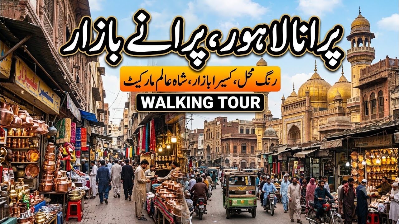 Purana Lahore ❤️| Rang Mahal, Sunheri Masjid,Kasera Bazaar & Shalmi Market |Old Lahore Walking Tour|