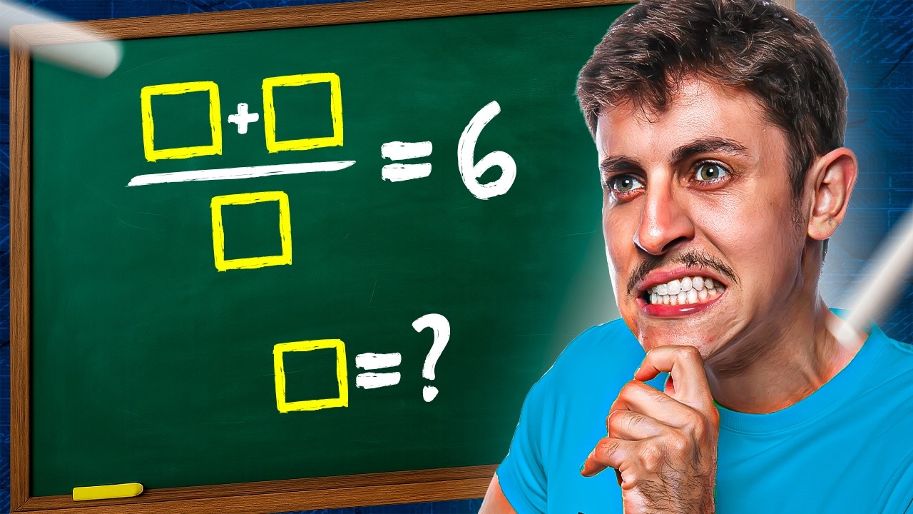 É mais difícil do que parece (desafio de Matemática)