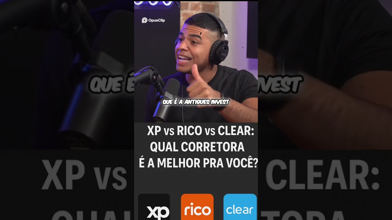 Qual corretora vale mais a pena em 2025? XP, Rico ou Clear?#investimentos #dinheiro #financas