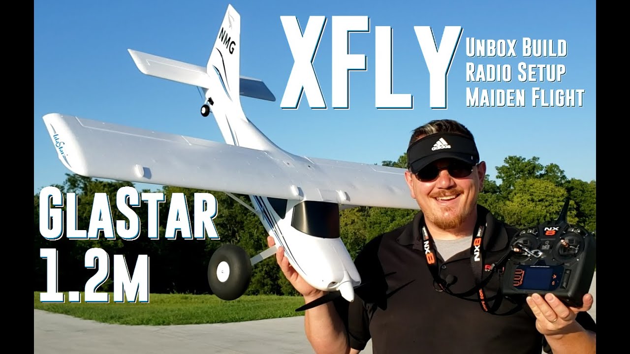 XFly - GlaStar - Unbox, Build, Radio Setup, & Flight
