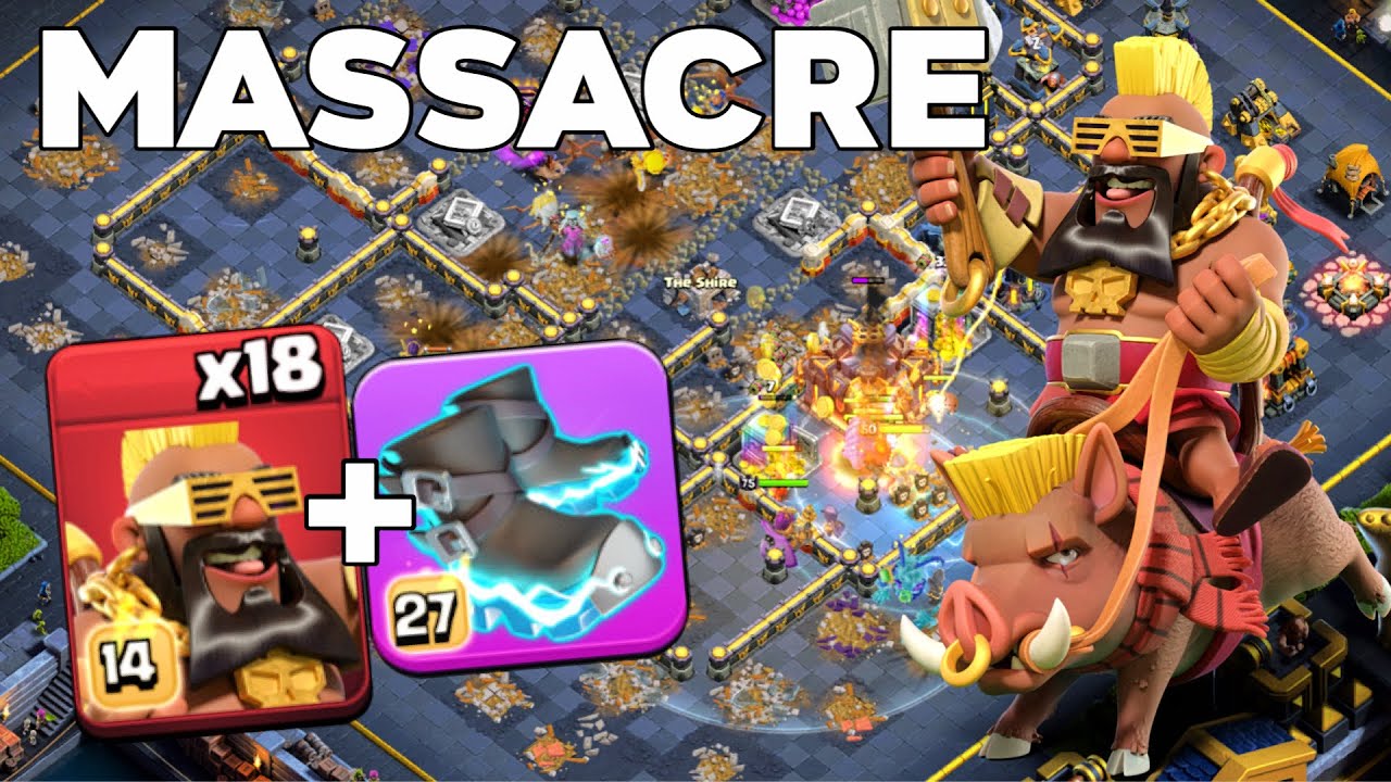 Unstoppable Power Before Balance Changes! TH17 Super Hog Rider Strategy!