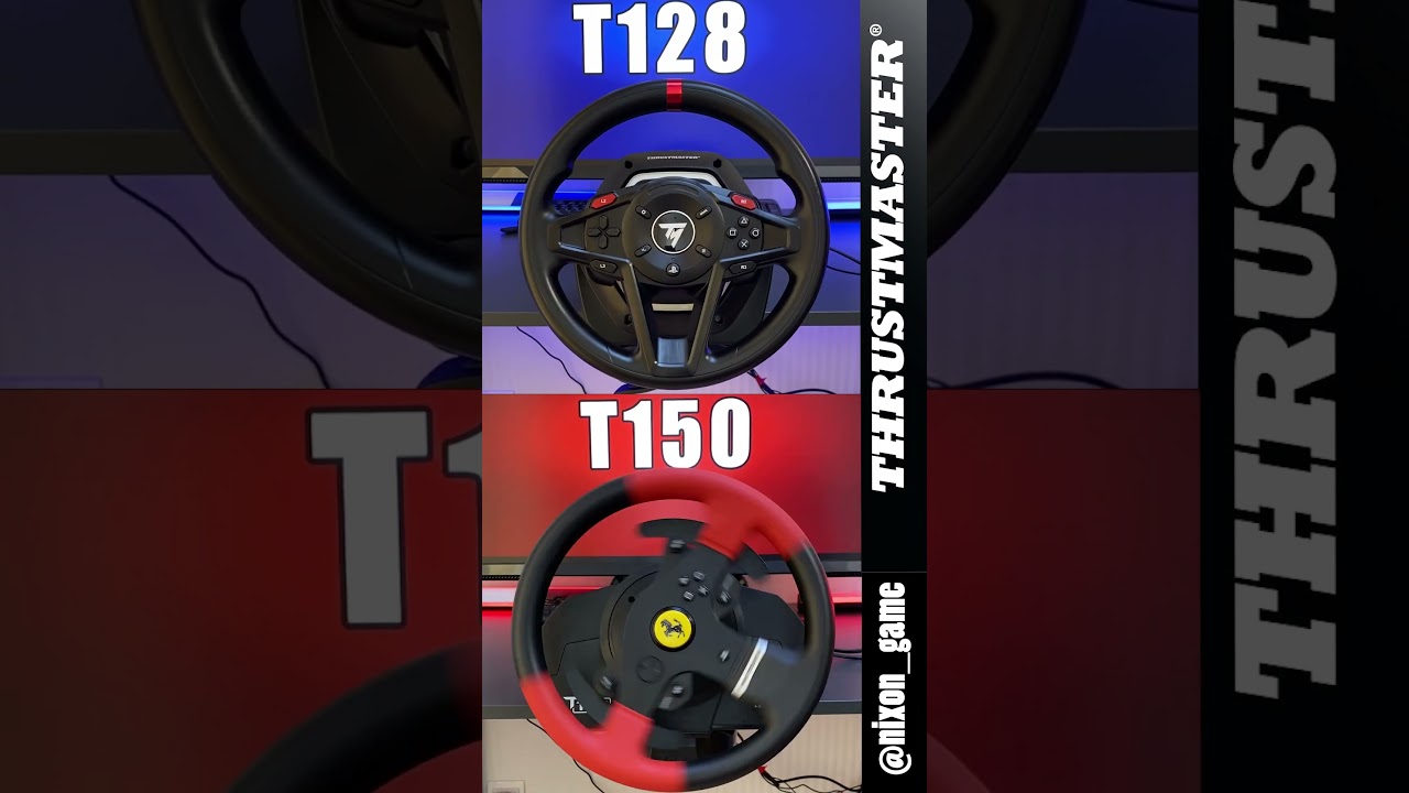 Thrustmaster T128 vs T150 | Which one is better?  #thrustmaster #thrustmastert150 #thrustmastert128
