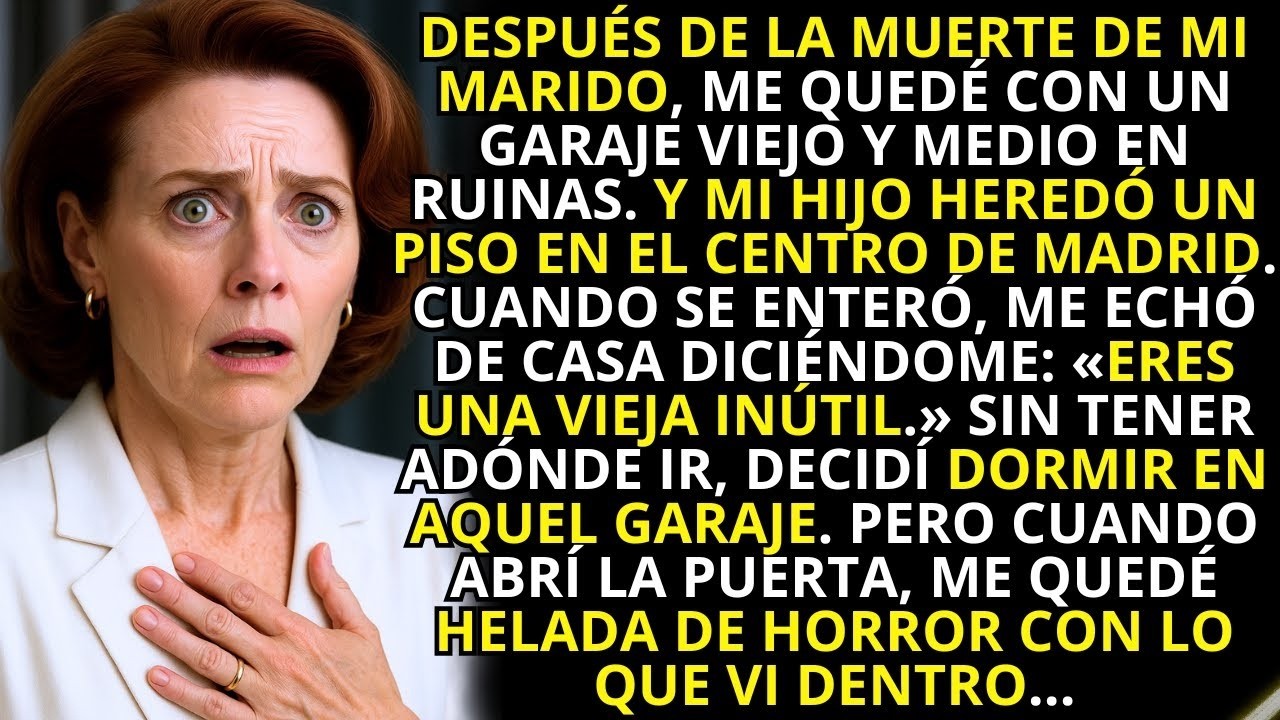 Después de la muerte de mi marido, solo me dejó un garaje viejo  Pero cuando entré allí …