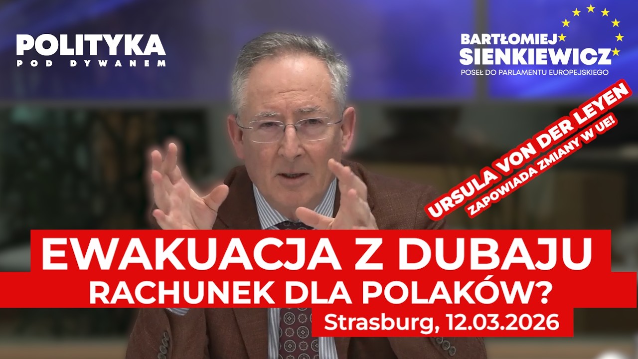WAKACJE W DUBAJU W CZASIE WOJNY. KTO ZAPŁACI? | Bartłomiej Sienkiewicz | Polityka pod Dywanem #21