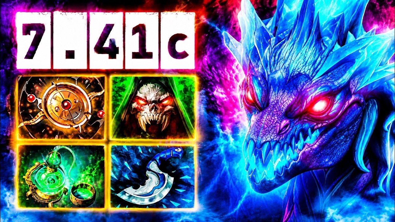 КАК АБУЗЯТ ВИВЕРНУ В ПАТЧЕ 7.41c | Winter Wyvern Dota 2