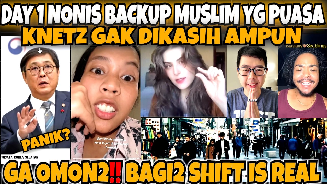 NETIZEN KOREA GAK DIKASIH AMPUN🤣‼️DAY 1 NONIS BACKUP MUSLIM YG PUASA‼️BAGI2 SHIFT IS REAL🤣‼️