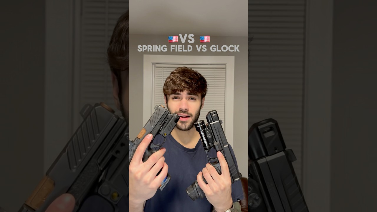 Glock против Springfield🇺🇸 Что лучше? #glock #springfield #9mmpistool #airsoft