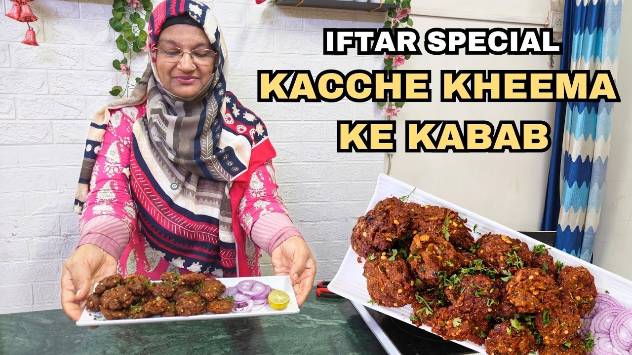 Iftar Special Street Style Kacche Kheema Kabab 😍 | Juicy & Crispy Recipe