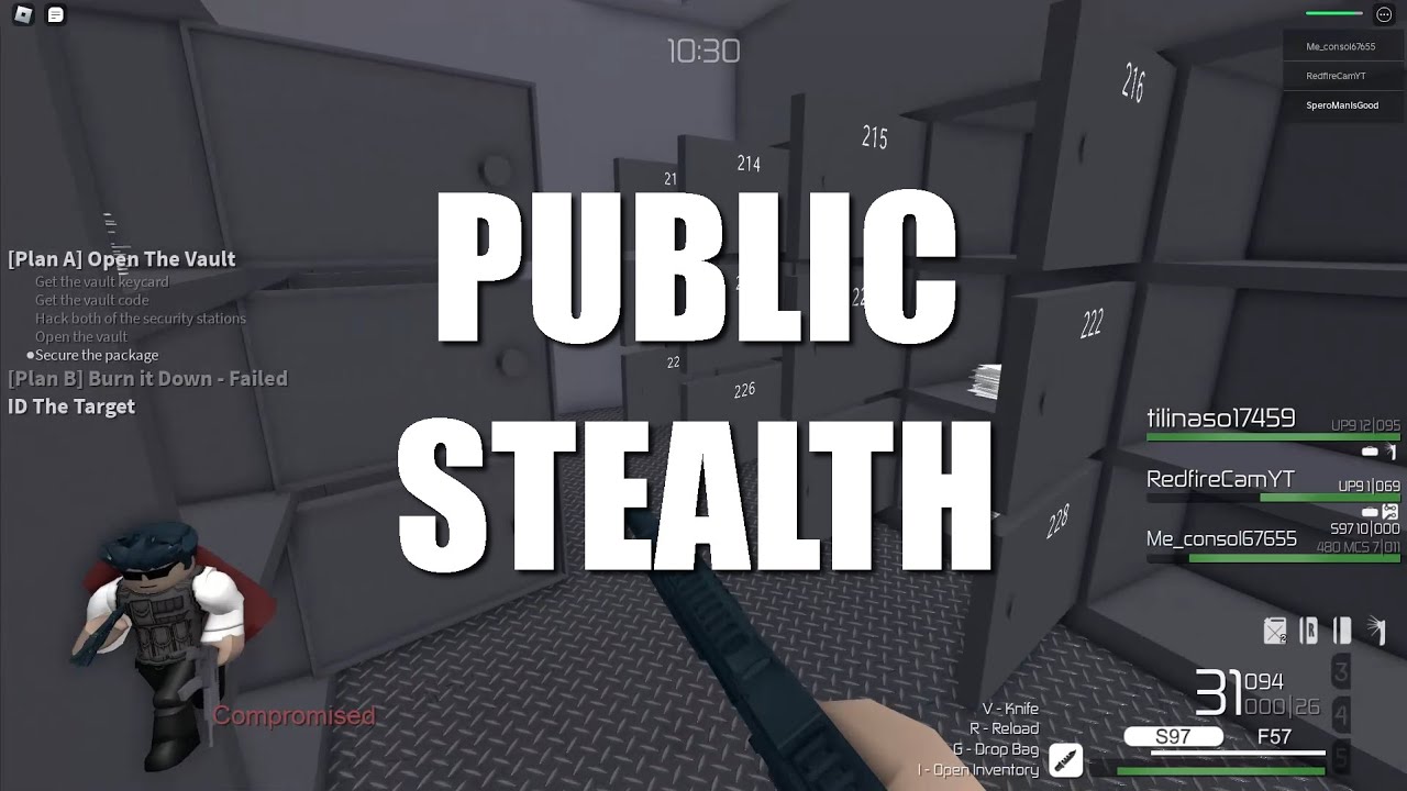I tried doing public stealth...