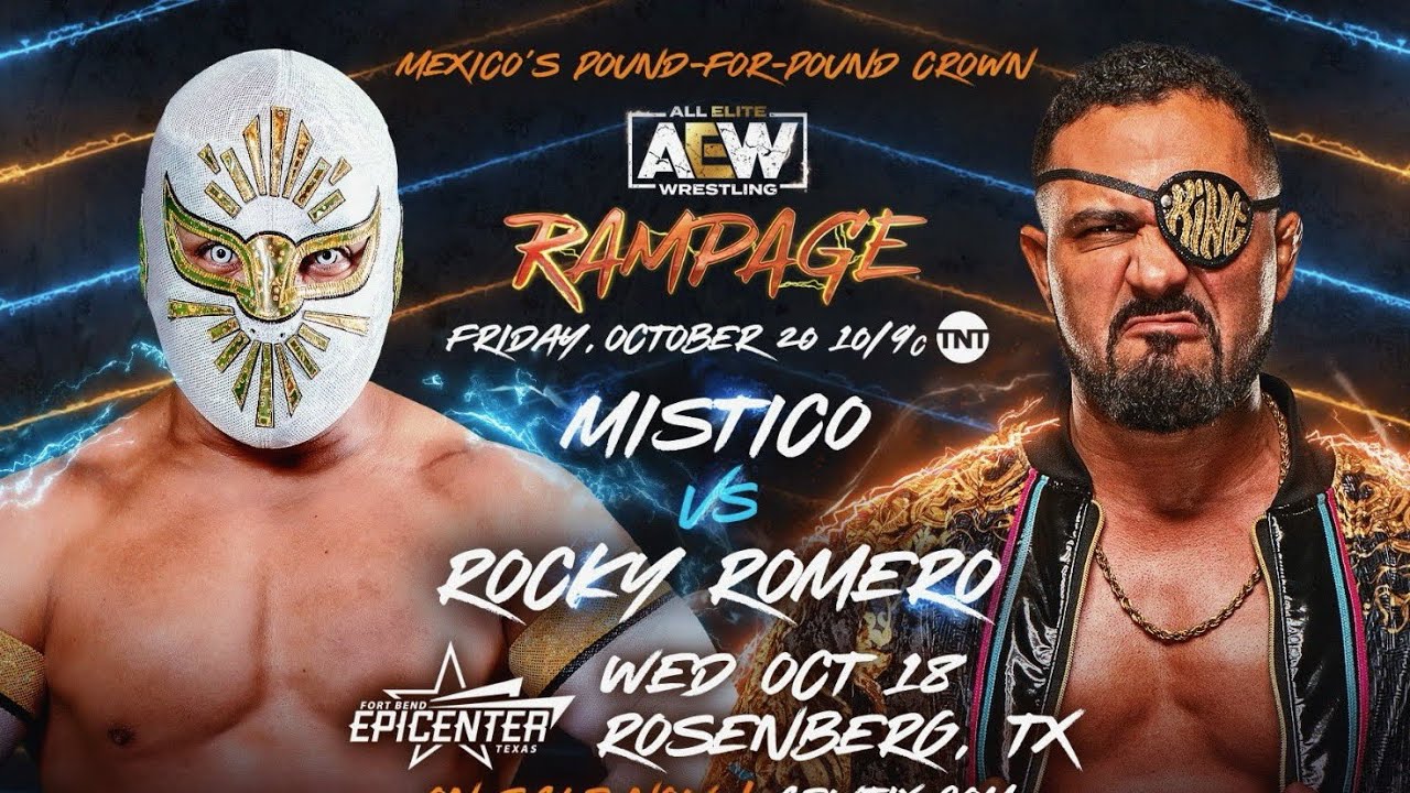 Mistico Vs Rocky Romero - AEW Rampage 10/20/2023 - Highlights