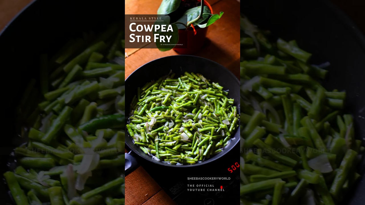 #shorts Kerala Cowpea Beans Stir Fry Recipe | Payar Mezhukkupuratti