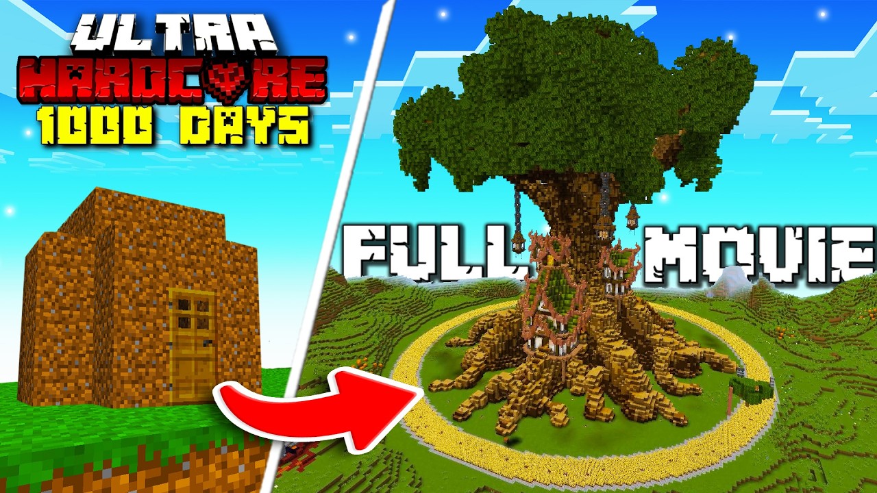 I Survived 1,000 Days In Ultra Hardcore Minecraft