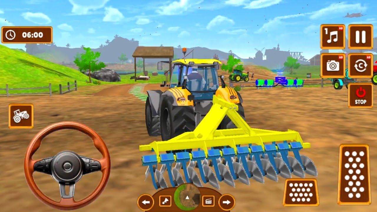 Modern Tractor Farming Driving Simulator 3D - New Tractor Games - Android Gameplay