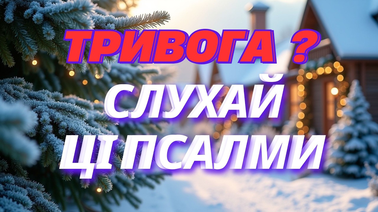 🔴 Якщо серце стискає страх… ✝️ Слухай Псалми від тривоги — Бог поруч 🙏