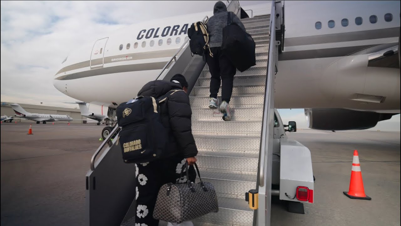 Coach Prime & The Colorado Buffaloes Arrive In San Antonio For The Alamo Bowl