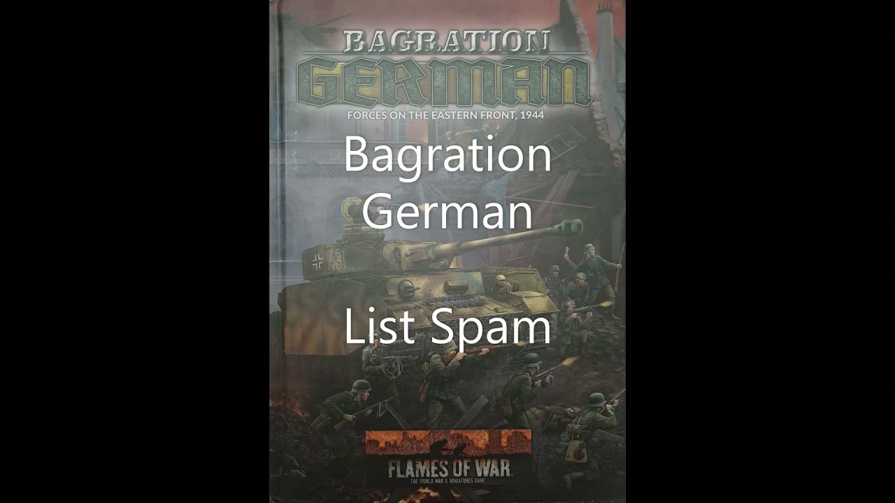 Flames of War: Bagration German List Spam