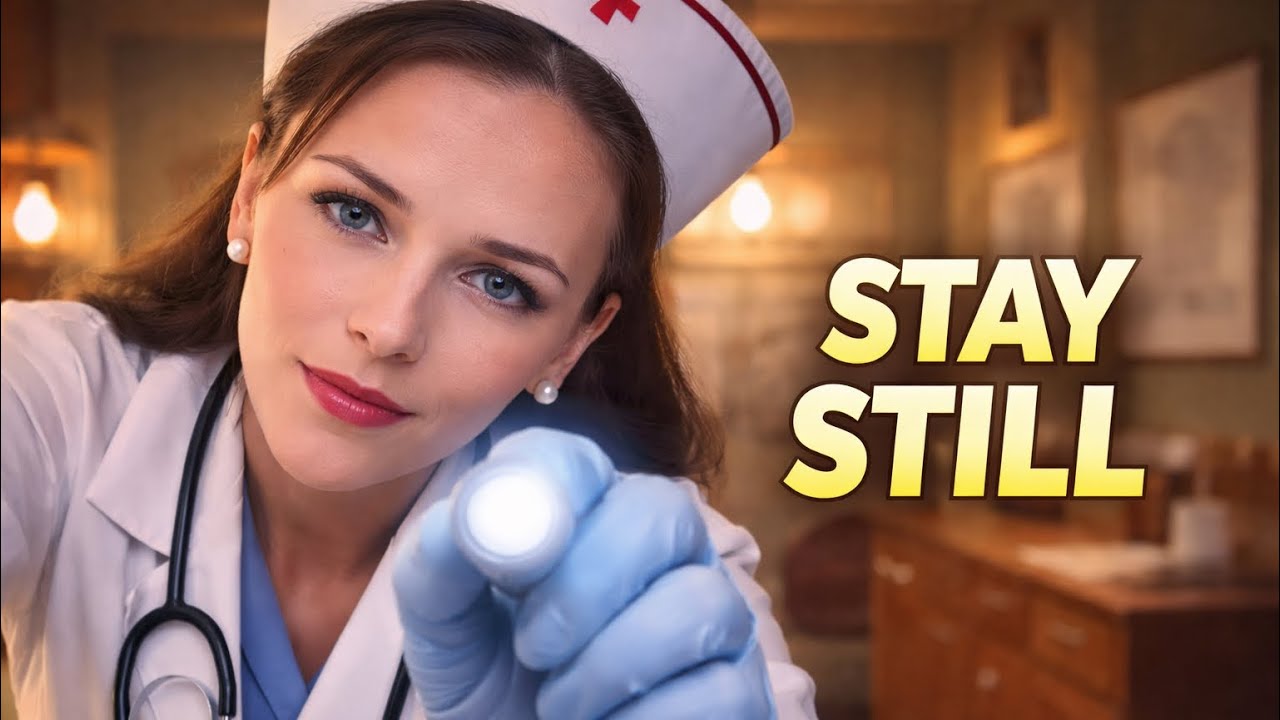 ASMR Gentle 1960s Nurse Examines You | Occupational Health Assessment