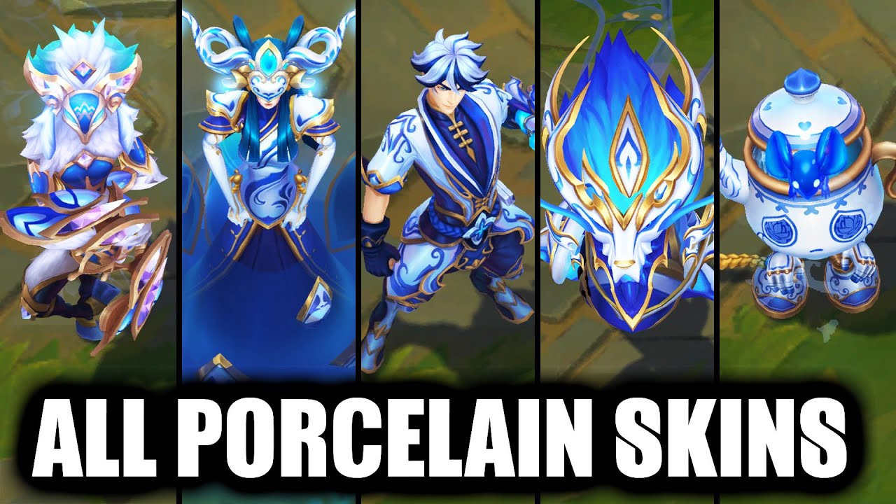 All New and Old Porcelain Skins Spotlight (League of Legends)