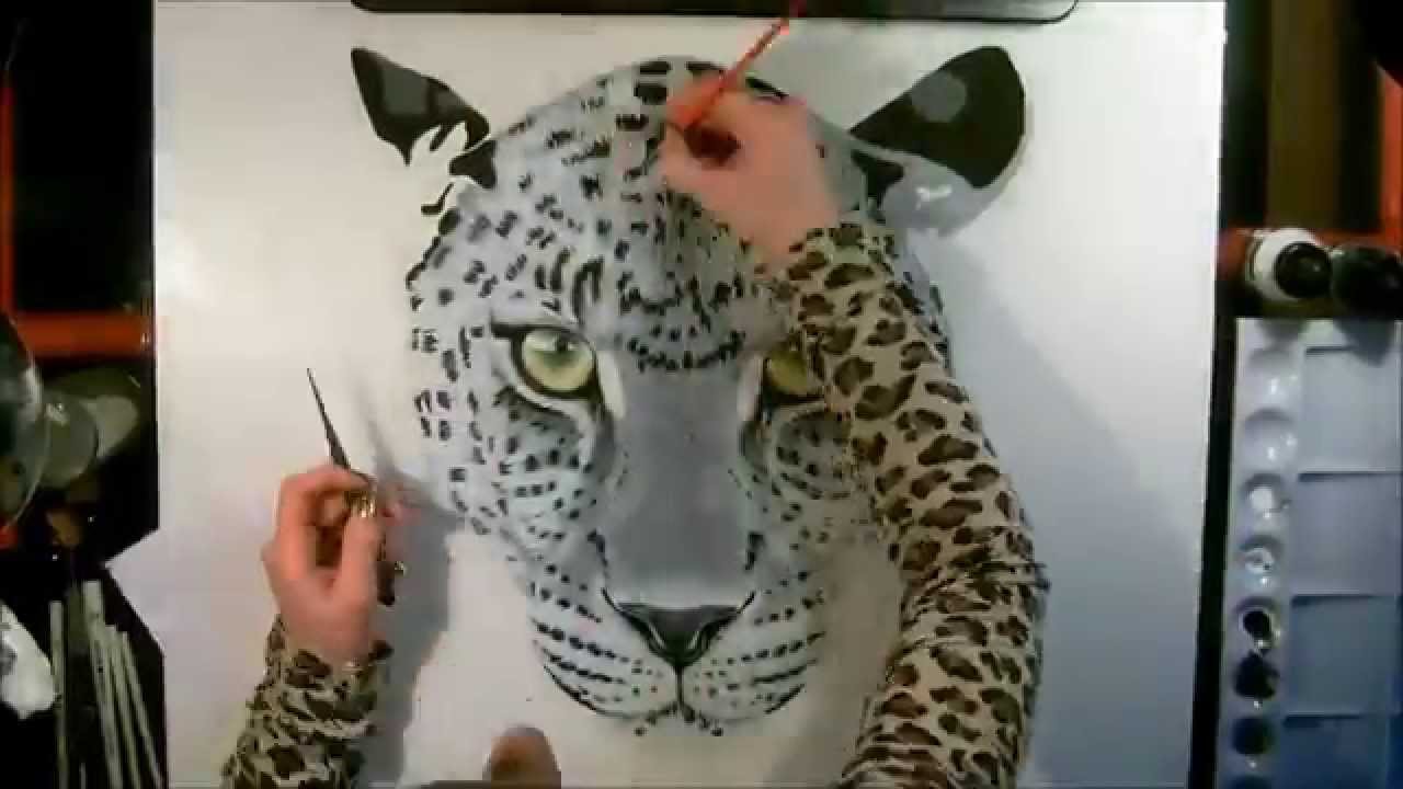 Speed drawing leopard