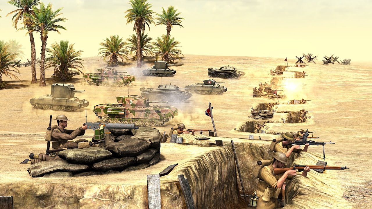 BRITISH LINE DEFENSE BATTLE - North Africa | Call To Arms: Gates of Hell