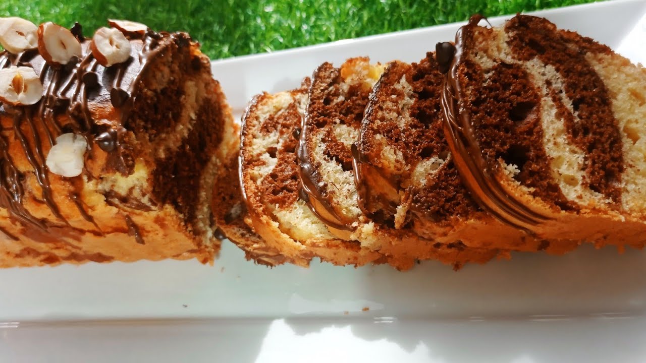 الكيك الرخامي بدون غلوتين 😋
