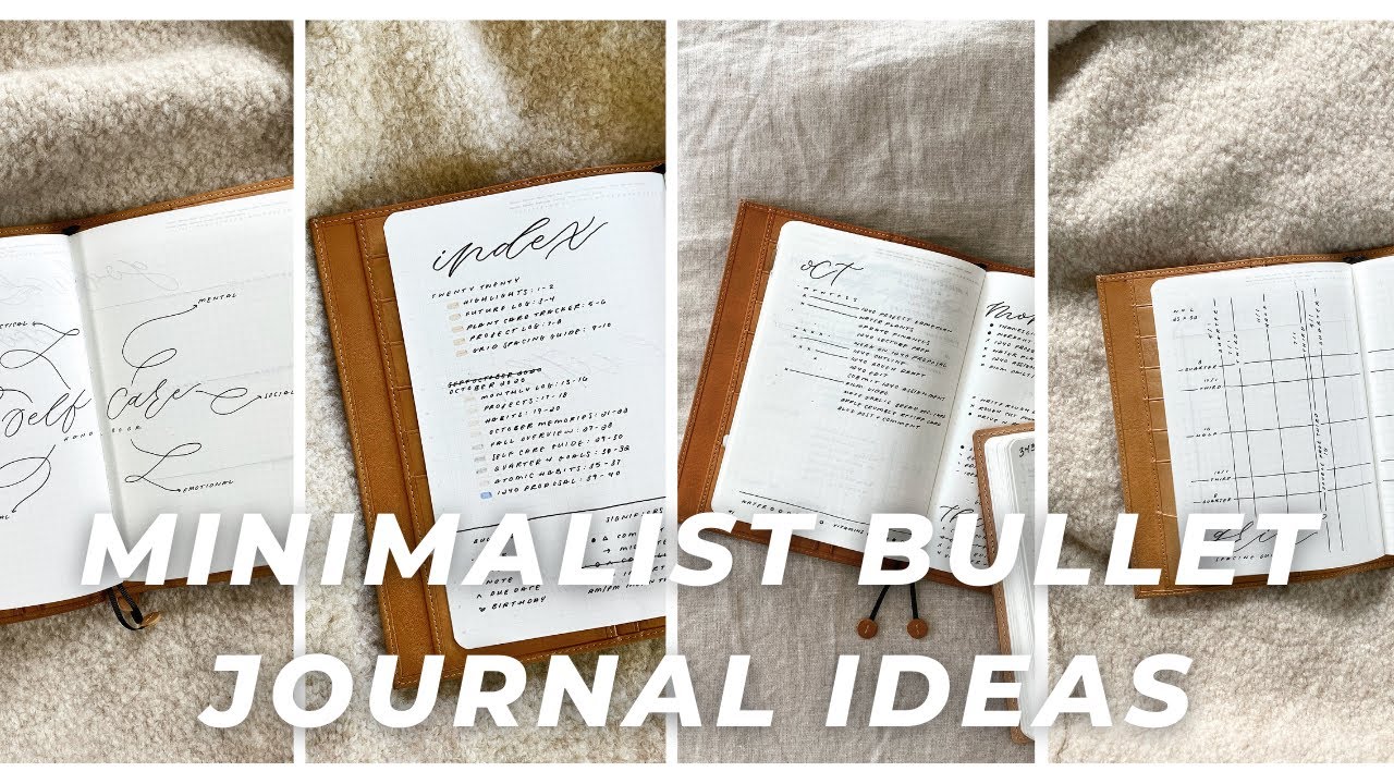 All the minimal bullet journal spread ideas you need to setup a wicked custom journal in 2021👌🏻