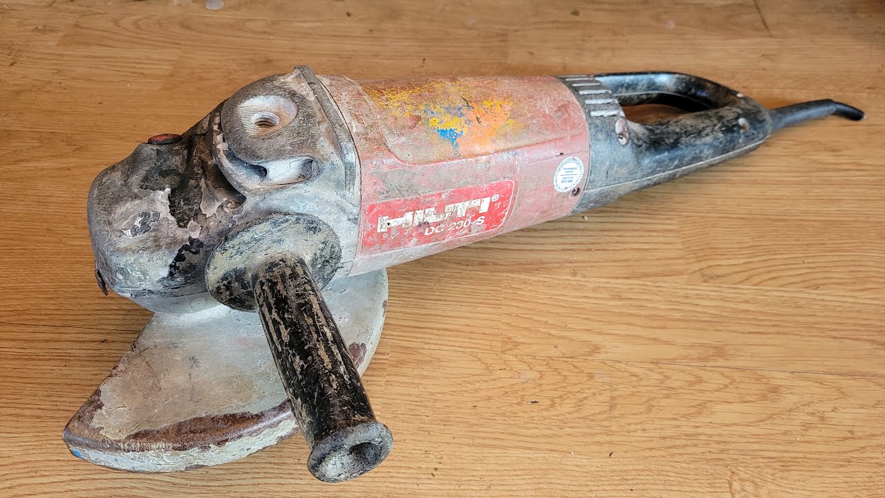 Hilti Angle Grinder Repair | changing Brushes DC 230-S