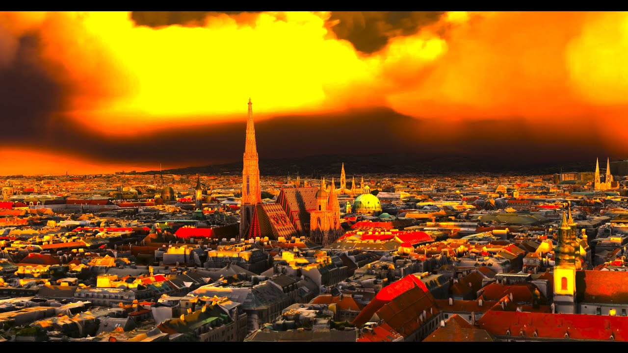 MSFS 2024 Weather Evolution - 2 Hour Timelapse (St. Stephen's Cathedral, Vienna)