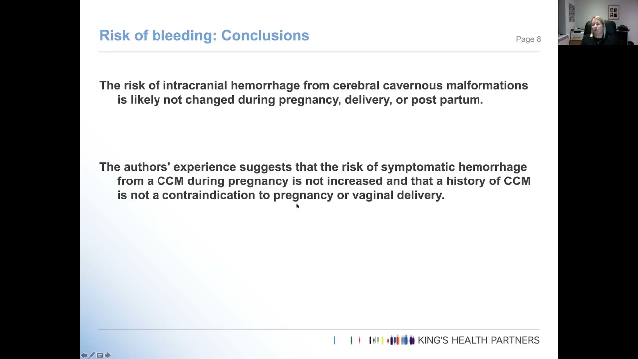 Pregnancy and Cavernoma with Professor Catherine Nelson-Piercy