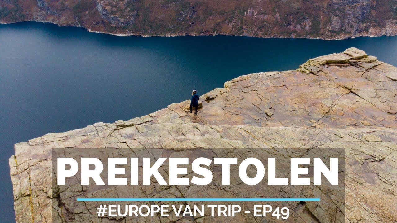 SOLOS completamente en Preikestolen y el Kjerag en invierno || #EuropeVanTrip - EP49