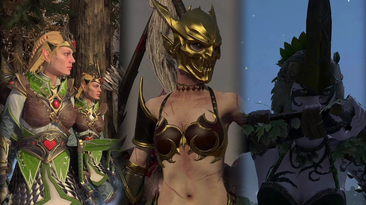 Female Elven Warriors Battle Chants | Total Warhammer III