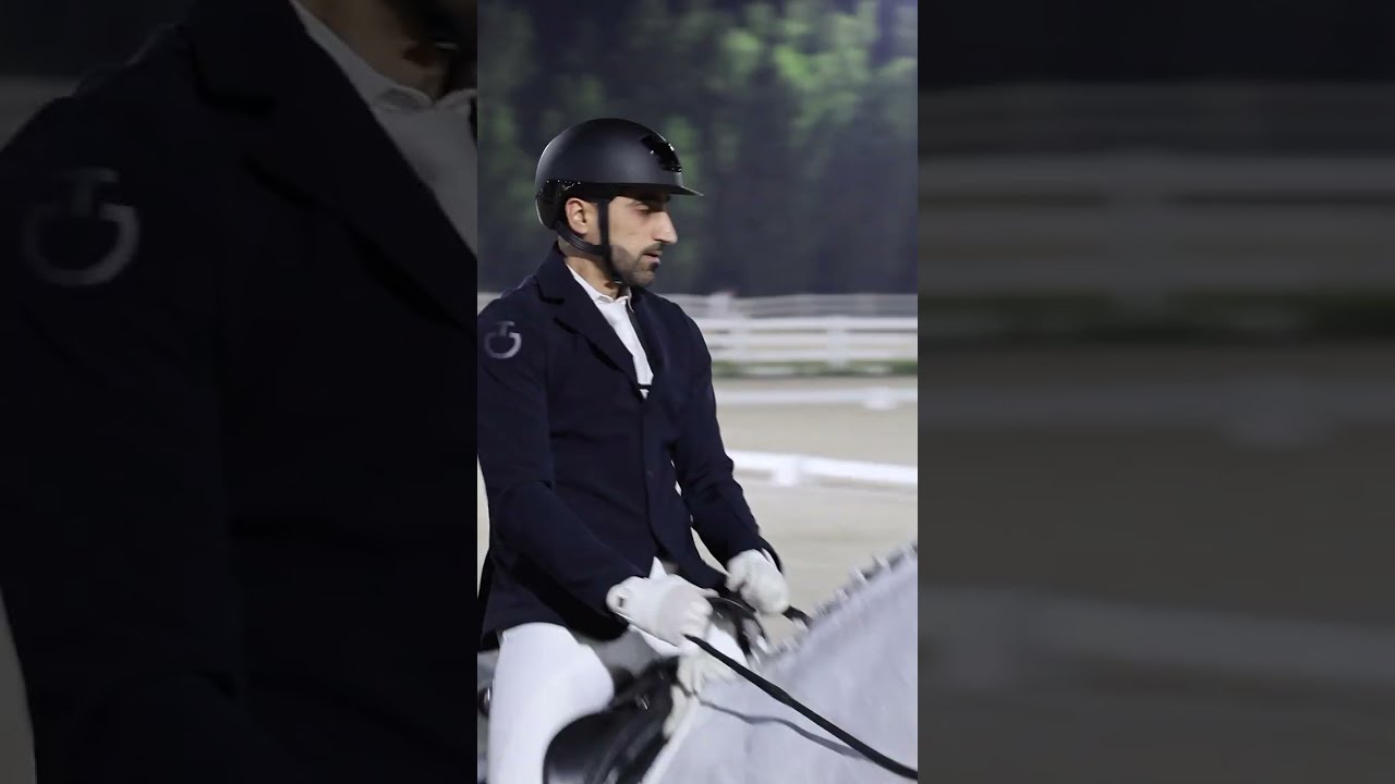 محمود عبدالقادر بمسابقة الفرسان للدريساج البحرين ٢٠٢٦
